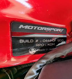 2017 Holden
Commodore Motorsport Edition