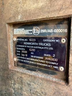2018 Kenworth
                K200