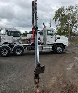2014 Mack Granite Palfinger Pk11001 Light Use $60000+Gst MACK GRANITE WHITE