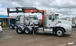 2014 Mack Granite Palfinger Pk11001 Light Use $60000+Gst MACK GRANITE WHITE