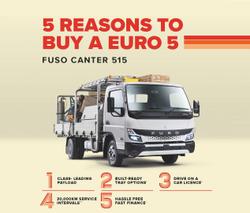 2025 Fuso Canter 515 Alloy Tray White