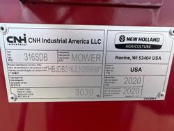 2021 New Holland 316 Db
