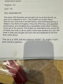 1978 MG
                B 