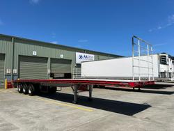 2015 Maxitrans St3 48' Flat Deck Open Semi Red