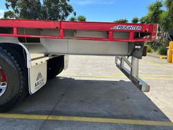 2015 Maxitrans St3 48' Flat Deck Open Semi Red