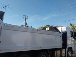 2021 Hyundai Xcient Tip Truck White