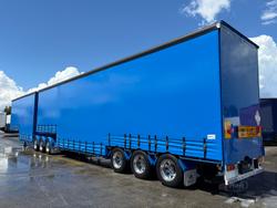 2014 Vawdrey St3 34 Pallet Double Drop Deck Mezzaine, Sliding Blue