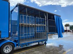 2014 Vawdrey St3 34 Pallet Double Drop Deck Mezzaine, Sliding Blue