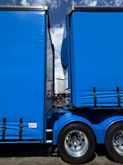 2014 Vawdrey St3 34 Pallet Double Drop Deck Mezzaine, Sliding Blue
