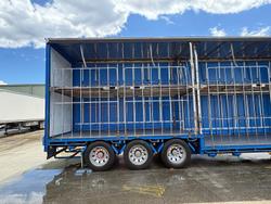2014 Vawdrey St3 34 Pallet Double Drop Deck Mezzaine, Sliding Blue