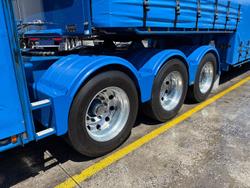 2014 Vawdrey St3 34 Pallet Double Drop Deck Mezzaine, Sliding Blue