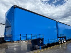 2014 Vawdrey St3 34 Pallet Double Drop Deck Mezzaine, Sliding Blue