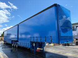 2014 Vawdrey St3 34 Pallet Double Drop Deck Mezzaine, Sliding Blue