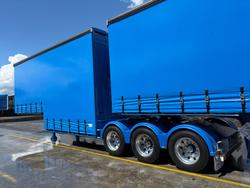 2014 Vawdrey St3 34 Pallet Double Drop Deck Mezzaine, Sliding Blue
