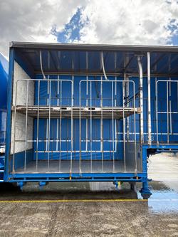 2014 Vawdrey St3 34 Pallet Double Drop Deck Mezzaine, Sliding Blue