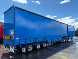 2014 Vawdrey St3 34 Pallet Double Drop Deck Mezzaine, Sliding Blue