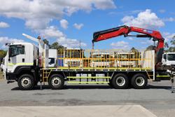 2023 Isuzu F Series FYJ300-350 Crane Truck White