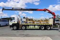 2023 Isuzu F Series FYJ300-350 Crane Truck White
