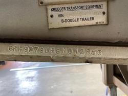 2008 Krueger 34P Drop Deck Mezzanine B Double White