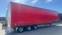 2008 Krueger 34P Drop Deck Mezzanine B Double Red