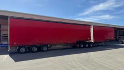 2008 Krueger 34P Drop Deck Mezzanine B Double Red