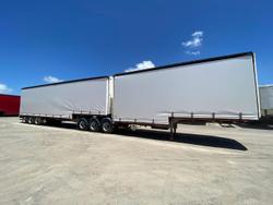 2008 Krueger 34P Drop Deck Mezzanine B Double White