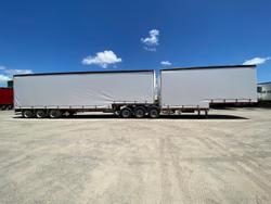 2008 Krueger 34P Drop Deck Mezzanine B Double White