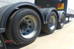 2004 Vawdrey 12 Pallet Dropdeck Curtainsider with Mezz