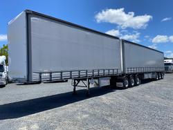 Barker B-DOUBLE(34 Pallet) Straight Deck Tautliner