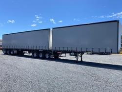 2017 Barker B-Double(34 Pallet) Straight Deck Tautliner