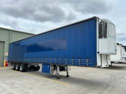 2009 Krueger St3 24 Pallet Sd Refrigerated Curtain Sider