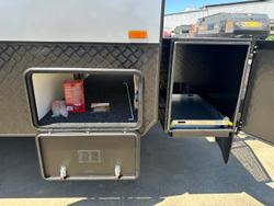 2025 JB Caravans Dirt Road Xtreme 20' Front Door