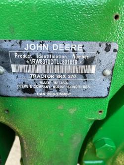 2020 John Deere 8Rx 370 Four Track