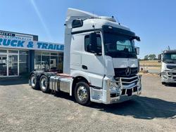 2021 Mercedes Benz 2653 Low Klm Light Use Euro 6 Rwc $113650+Gst See Cond MERCEDES BENZ 2653 SLEEPER WHITE