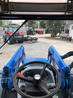 0 New Holland T6040 120Hp Cab Tractor With Fel Blue