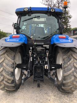 0 New Holland T6040 120Hp Cab Tractor With Fel Blue