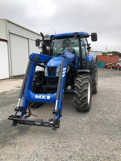 0 New Holland T6040 120Hp Cab Tractor With Fel Blue