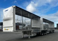 2026 CIMC 34 Pallet Drop Deck Mezz Curtainsider B Double