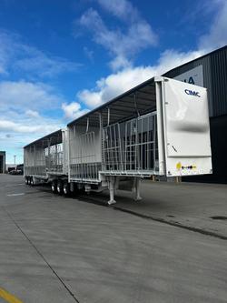 2026 CIMC 34 Pallet Drop Deck Mezz Curtainsider B Double