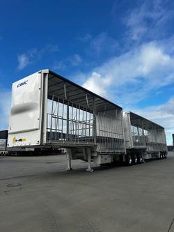 2026 CIMC 34 Pallet Drop Deck Mezz Curtainsider B Double