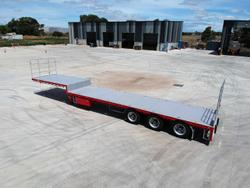 2025 CIMC 45' (22 Pallet) Drop Deck Flat Top (Roadtrain Coupling Provision)
