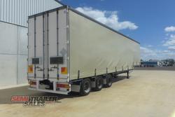 2008 Maxitrans 22 Pallet Dropdeck Curtainsider with Mezz Road Train Lead
