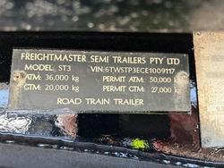 2014 Freightmaster Hardox Chassis Tipper Green