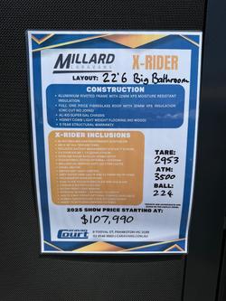 2025 Millard Display Model Sale X-Rider Big Bathroom