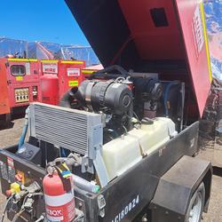 2021 Global Power and Air GPS050 7 Screw Air Compressor Red