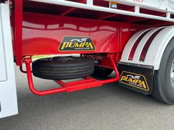 2024 Lusty Pumpa 45' Flat Top Extendable R/Train Lead Trailer