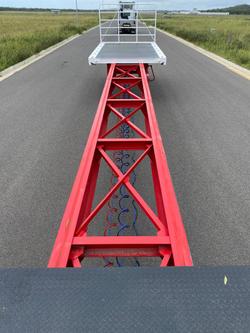 2024 Lusty Pumpa 45' Flat Top Extendable R/Train Lead Trailer