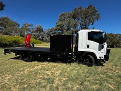 2023 Isuzu Fsr 140-260 With Steel Tray & Crane In Stock Now! White