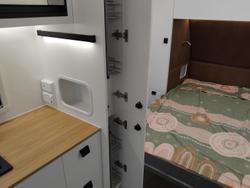 2025 New Age Caravans Dr18e Desert Rose Full Off Road Couples Van