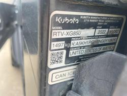 2022 Kubota Rtv Xg850